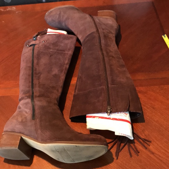 Naturalizer brown leather riding boots size 7.5 W - Picture 13 of 16